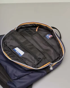 Zainetto K-way Laon blu in nylon con tasca esterna
