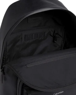 Zaino Calvin Klein Jeans nero in similpelle saffiano