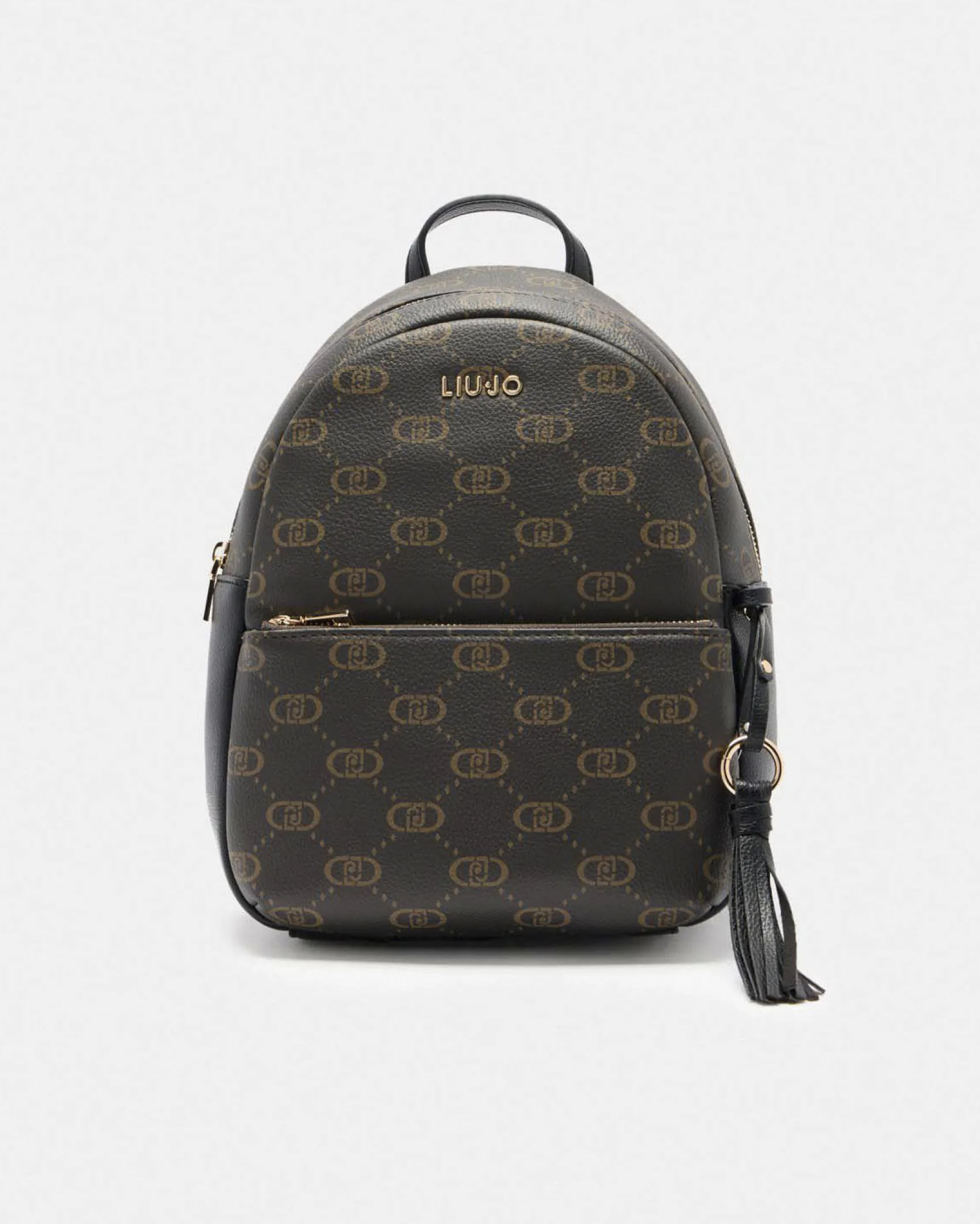 Zaino Liu Jo Accessories nero in similpelle con dettaglio in rilievo